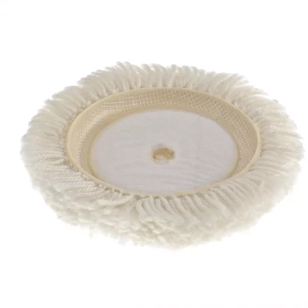 Насадка полировальная &quot;под липучку&quot; 125 мм плетеная шерстяная нить MATRIX 75957 купить в Губкинске