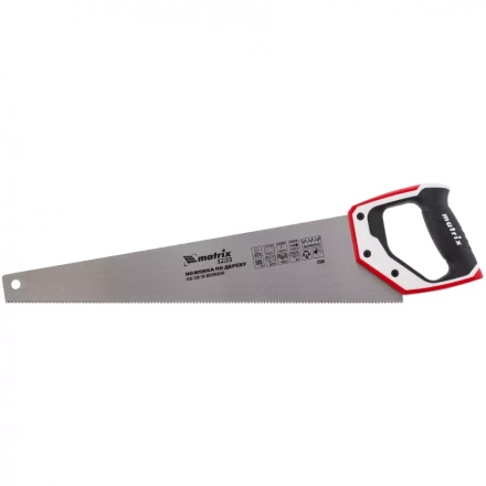 Ножовка по дереву 500 мм каленый зуб 3D 11-12TPI трехкомпонентная рукоятка PRO MATRIX 23585 купить в Губкинске