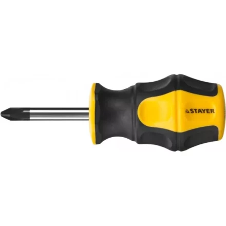 Отвертка STAYER &quot;MASTER&quot; &quot;HERCULES&quot;, Сr-V, противоскользящая рукоятка, PH2x38мм 25052-38-2_z02 купить в Губкинске