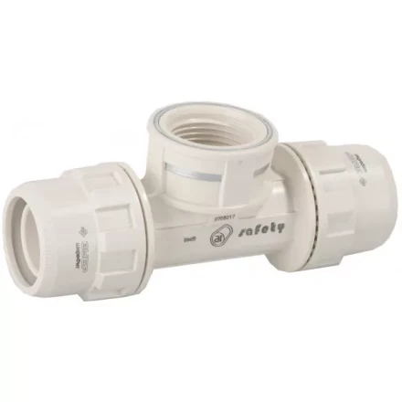 Тройник ЗУБР &quot;ШиреФит&quot; переходной &quot;штуцер с гайкой - внутренняя резьба - штуцер с гайкой&quot;, 32мм-1&quot;-32мм 51502-32-1-32 купить в Губкинске