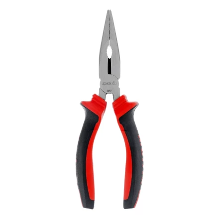 Длинногубцы прямые Matrix, 160 мм, хром-ванадий, двухкомпонентные рукоятки, 17309 купить в Губкинске