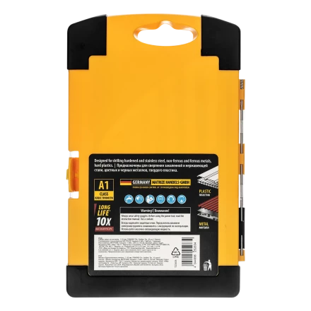 Набор сверл по металлу Denzel, 1-10 мм, Р6М5К8-TiN, Golden Tip, 10 шт 723005 купить в Губкинске