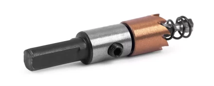 HSS-TiN коронка MESSER  15мм с центр. сверлом и толкающей пружиной для  лист. материала  до 2 мм ц/х купить в Губкинске