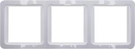 Панель СВЕТОЗАР &quot;ГАММА&quot; накладная, вертикальная, цвет светло-серый металлик, 2 гнезда SV-54147-SM купить в Губкинске