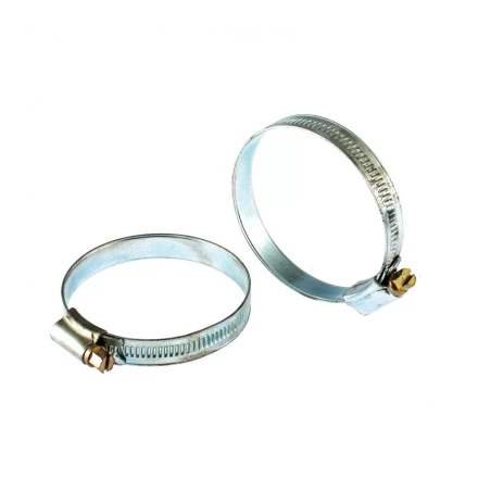 Хомуты металлические червячные 51-70 мм ширина 12 мм английский тип W1 2 шт Сибртех 47671 купить в Губкинске