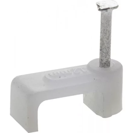 ЗУБР &quot;МАСТЕР&quot;. Скоба-держатель для плоского кабеля, с оцинкованным гвоздем, 14 мм, 30 шт 45112-14 купить в Губкинске