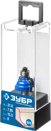 ЗУБР 31.8 x 17 мм, радиус 8 мм, фреза кромочная калевочная №7, Профессионал (28709-31.8) купить в Губкинске