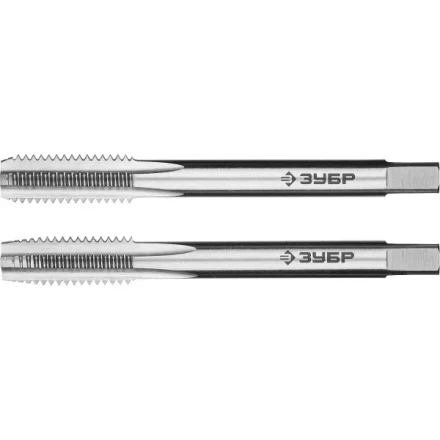 Метчики ЗУБР &quot;ЭКСПЕРТ&quot; машинно-ручные, комплектные для нарезания метрической резьбы в сквозных отверстиях, М8х1,25, 2шт 4-28007-08-1.25-H2 купить в Губкинске