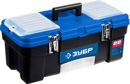 ЗУБР ДЕСНА-22, 557 x 284 x 236 мм, (22), Пластиковый ящик для инструментов (38181-22) купить в Губкинске