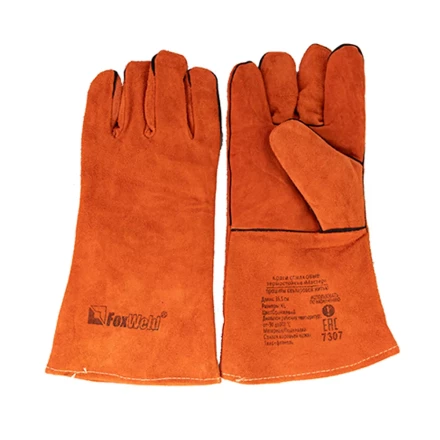 Краги спилковые термостойкие Мастер FOXWELD с печатью купить в Губкинске