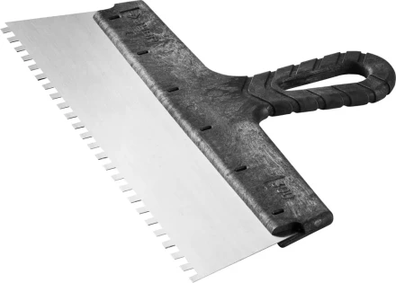 Шпатель ЗУБР &quot;СТАНДАРТ&quot; фасадный, стальное полотно, 300мм, зуб 6х6 10053-30 купить в Губкинске