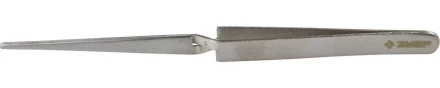 Пинцет ЗУБР д/электроники и точной механики, нерж. сталь, антимагнит, самозажим, прямой, закругл губки, 160мм 22211-5-160 купить в Губкинске