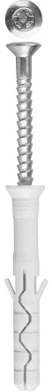 Дюбель-гвоздь ЗУБР &quot;ПРОФЕССИОНАЛ&quot; нейлоновый, потайный бортик, 8 x 80 мм, 50 шт 4-301375-08-080 купить в Губкинске