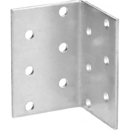 Крепежный угол ЗУБР "МАСТЕР" равносторонний, 60х40х40мм, 1шт 310206-060-040