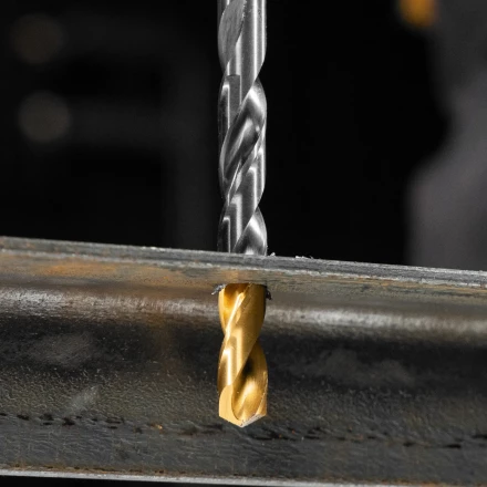 Набор сверл по металлу Denzel 723006, 1,5-6,5мм, Р6М5К8-TiN, Golden Tip, 13 шт купить в Губкинске