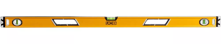 Уровень JCB коробчатый, магнитный, 2 фрезерованные базовые поверхности, 3 ампулы, крашенный, с ручками, 0,5мм/м, 120см JBL005 купить в Губкинске
