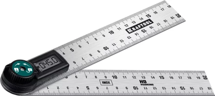 Транспортир-угломер ЗУБР из нержавеющей стали, многофункциональный, нониусный 34682 купить в Губкинске