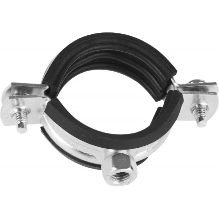 ЗУБР. Хомут трубный с гайкой, оцинкованный, 1 1/2&quot;, 80шт 37850-48-53-80 купить в Губкинске