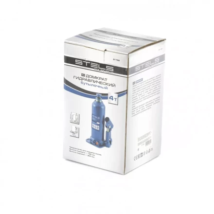 Домкрат гидравлический бутылочный 4 т h подъема 188-363 мм Stels 51162 купить в Губкинске