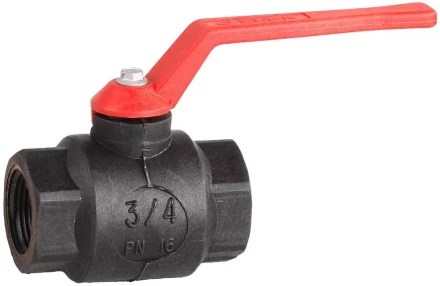 Кран шаровой ЗУБР полнопроходной &quot;мама-мама&quot;, ручка, пластиковый корпус, 3/4&quot; 4-51520-P-3/4 купить в Губкинске