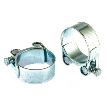 Хомуты металлические силовые 44-47 мм ширина 22 мм шарнирный W1 2 шт Сибртех 47537 купить в Губкинске