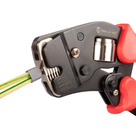 Пресс-клещи КВТ ПКВк-6т для опрессовки втулочных наконечников до 6 мм (102038) купить в Губкинске