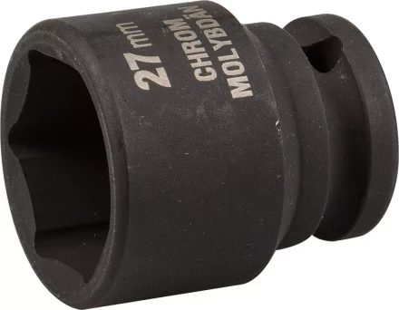 Торцовая головка KRAFTOOL &quot;INDUSTRIE QUALITAT&quot; ударная (1/2&quot;), FLANK, Cr-Mo, фосфатированная, 27 мм 27940-27_z01 купить в Губкинске