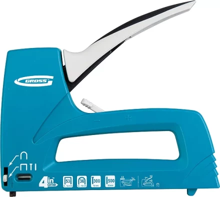 Степлер мебельный универс. (Universell 4) пласт 4-функц тип скобы 53 36 300 500 8-14мм GROSS 41005 купить в Губкинске