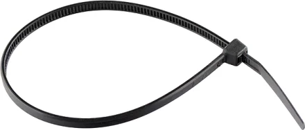 Хомуты 200 х 3,6 мм пластмассовые черные 100 шт  СИБРТЕХ 45555 купить в Губкинске