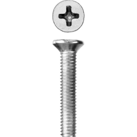 Винт ЗУБР &quot;МАСТЕР&quot; DIN 965, класс прочности 4.8, оцинкованный, M3x16мм, 5кг 303110-03-016 купить в Губкинске