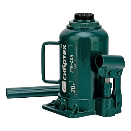 Домкрат гидравлический бутылочный Сибртех 50809, 20 т, 215-405 мм купить в Губкинске