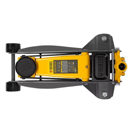 Домкрат гидравлический подкатной Denzel 51260, 3 т, 125-470 мм, быстрый подъем, проф. купить в Губкинске