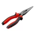 Длинногубцы прямые Matrix, 200 мм, хром-ванадий, двухкомпонентные рукоятки, 17311 купить в Губкинске