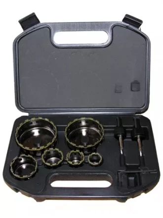 Набор коронок алмазных по керамограниту мокрый рез 9 предметов Энкор 9457 купить в Губкинске