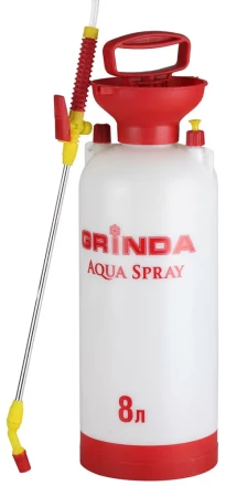 Опрыскиватель садовый GRINDA &quot;Aqua Spray&quot;, широкая горловина, устойчивое дно, алюминиевый удлинитель, 8л 8-425117_z01 купить в Губкинске