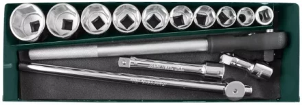 Набор головок торцевых 3/4&quot;DR 22-50мм 15предметов Jonnesway S04Н6115SA 47229 купить в Губкинске