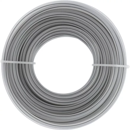 Леска двухкомпонентная для триммера квадратная витая 2,4мм х 15м, EXTRA CORD DENZEL 96185 купить в Губкинске