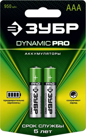 Аккумуляторы DYNAMIC PRO никель-металлгидридные (NiMH) ААА 950мА/ч серия Без серии купить в Губкинске