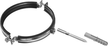 ЗУБР &quot;МАСТЕР&quot;. Хомут трубный с гайкой, оцинкованный, в комплекте с сантехнической шпилькой и дюбелем, 5&quot;, 1шт 37866-138-144 купить в Губкинске