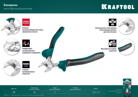 Бокорезы KRAFTOOL 160 мм 22011-5-16 купить в Губкинске