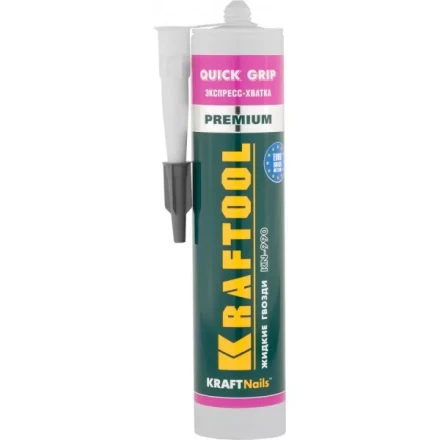 Клей монтажный KRAFTOOL KraftNails Premium KN-990, экспресс хватка, 310мл 41347 купить в Губкинске