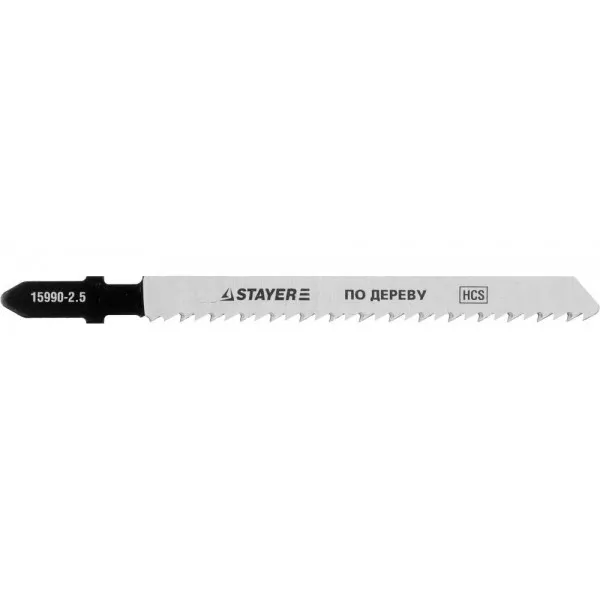 Полотна STAYER "PROFI", T101B, для эл/лобзика, HCS, по дереву, ДСП, ДВП, EU-хвост., шаг 2,5мм, 75мм, 2шт 15990-2.5_z01 купить в Губкинске