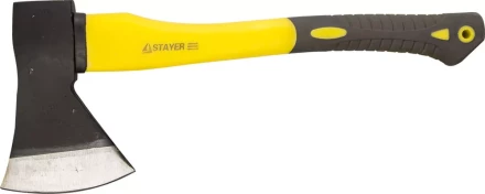 Топор STAYER кованый с двухкомпонентной стеклопластиковой рукояткой, 1,2кг 2062-12 купить в Губкинске