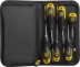 Набор JCB: Отвертки, хромомолибденовая сталь S2, двухкомпонентные рукоятки, магнитный наконечник, 7 предм, чехол JSD019 купить в Губкинске