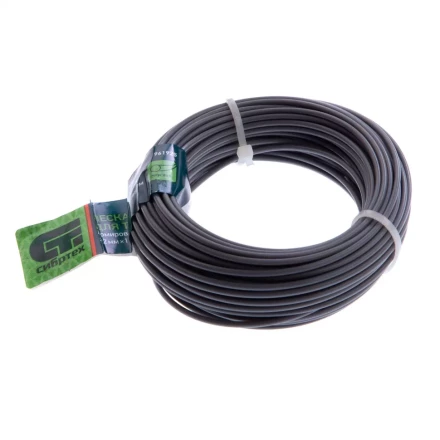 Леска для триммера круглая, армированная алюминием, 2.0 мм х 15 м, Россия Сибртех 961925 купить в Губкинске