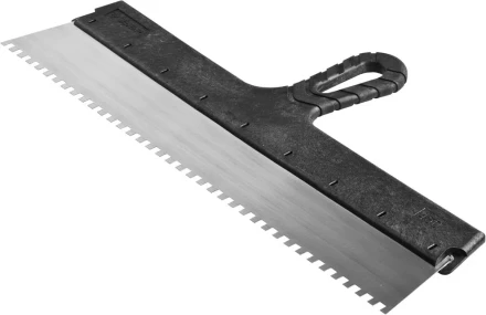 Шпатель ЗУБР &quot;СТАНДАРТ&quot; фасадный, стальное полотно, 450мм, зуб 6х6 10053-45 купить в Губкинске