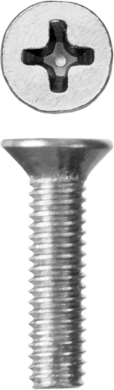 Винт ЗУБР &quot;МАСТЕР&quot; DIN 965, класс прочности 4.8, оцинкованный, M3x12мм, 5кг 303110-03-012 купить в Губкинске
