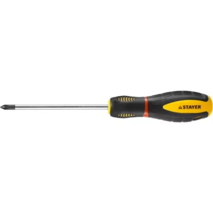 Отвертка STAYER &quot;PROFI&quot; &quot;PROTech&quot;, двухкомп рукоятка, намагниченная, Cr-Mo, PH1x100мм 25132-1-10_z02 купить в Губкинске
