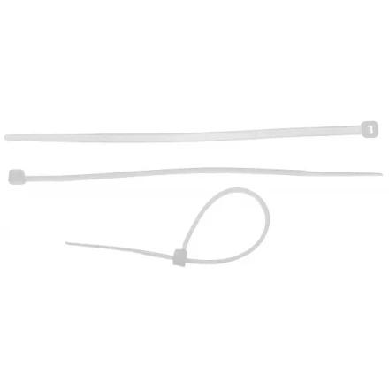 Хомуты ЗУБР нейлоновые, в п/э пакете, тип 7, белые, 3,6ммх250мм, 50шт 4-309017-36-250 купить в Губкинске