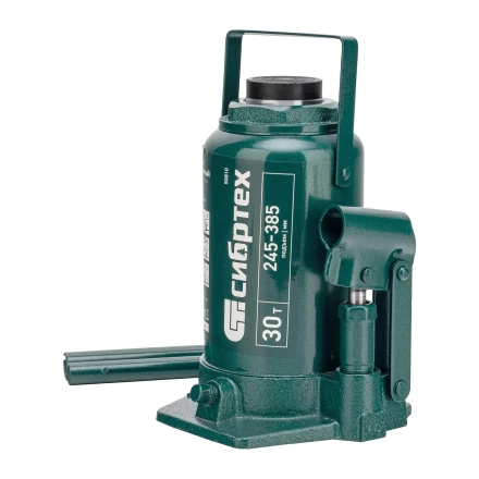 Домкрат гидравлический бутылочный Сибртех 50810, 30 т, 245-385 мм купить в Губкинске